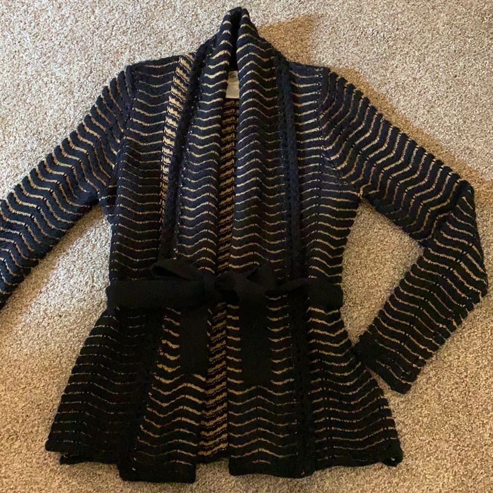 Black/brown cardigan